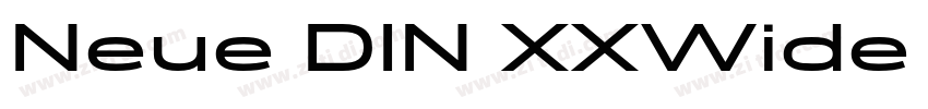 Neue DIN XXWide Regu字体转换